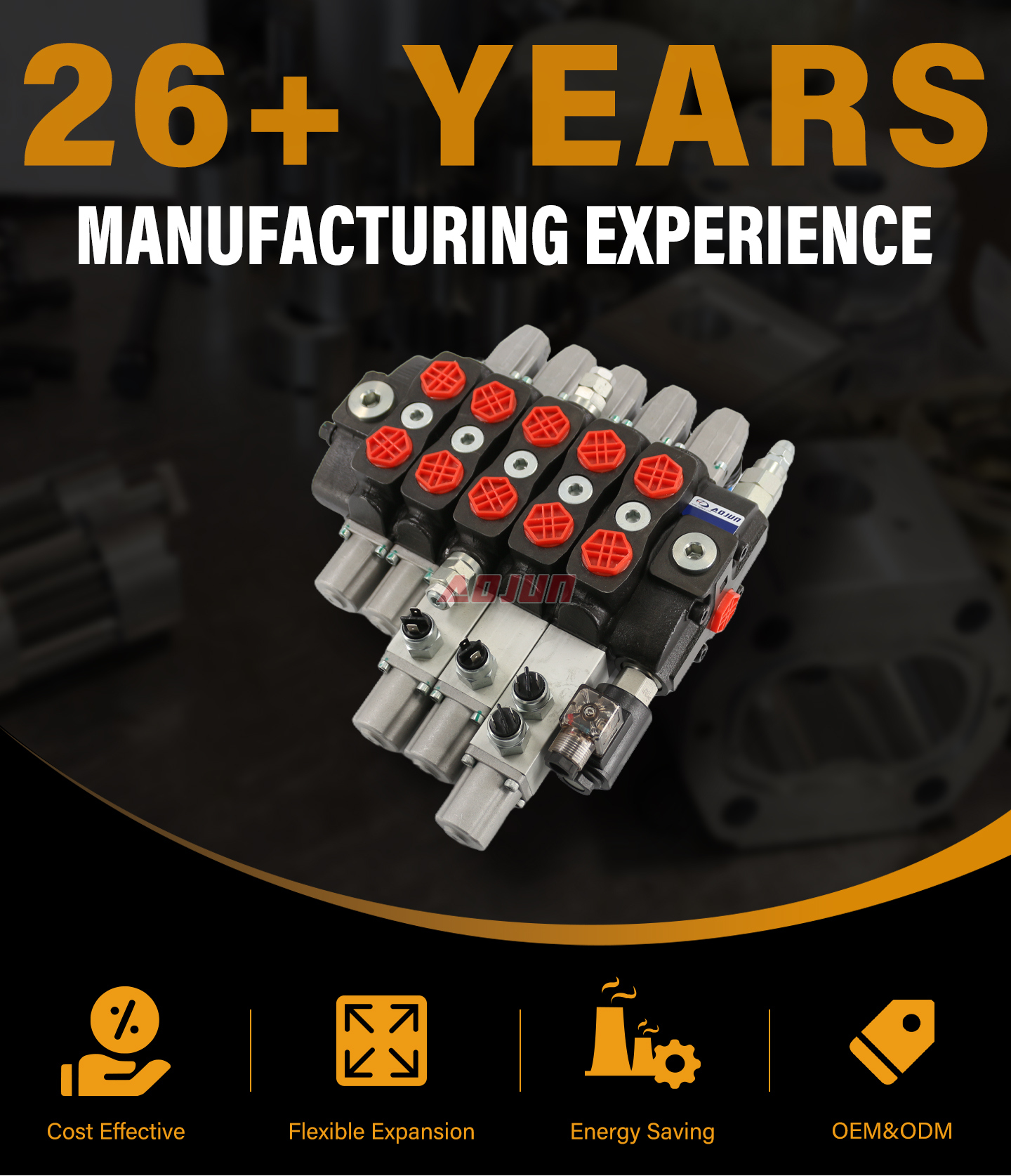 5 Spool Manual Sectional Directional Valve SD8 detailed image